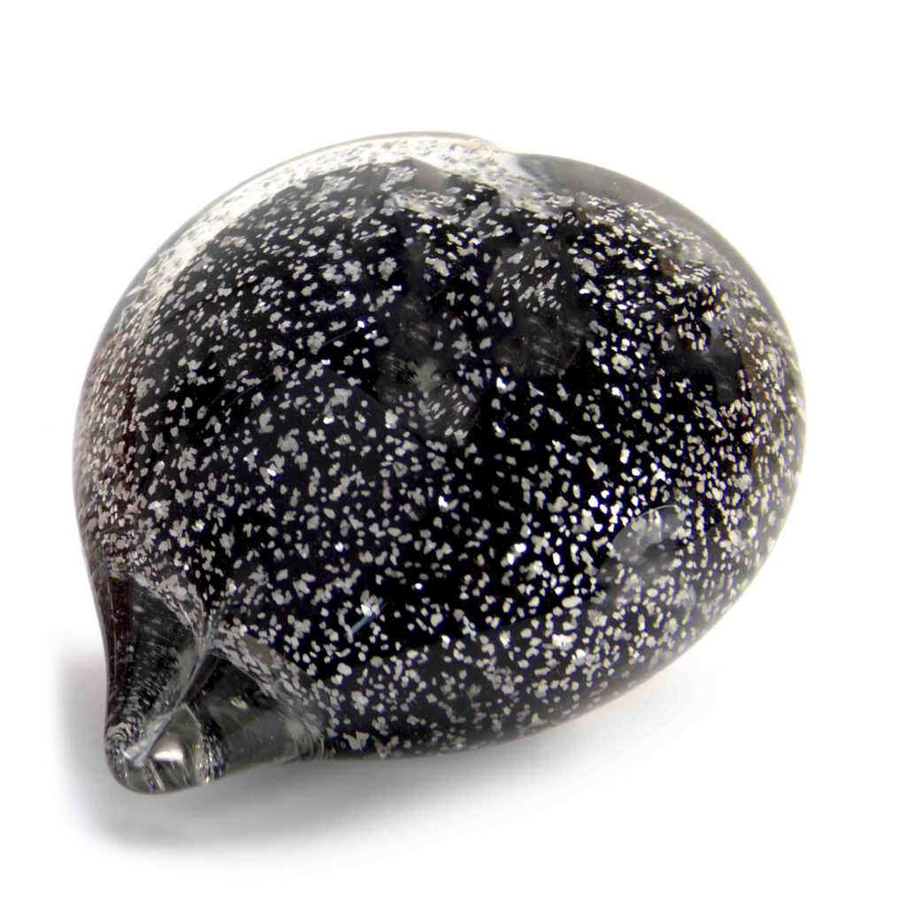 Heart Urn | Black Silver Dust | 100ml