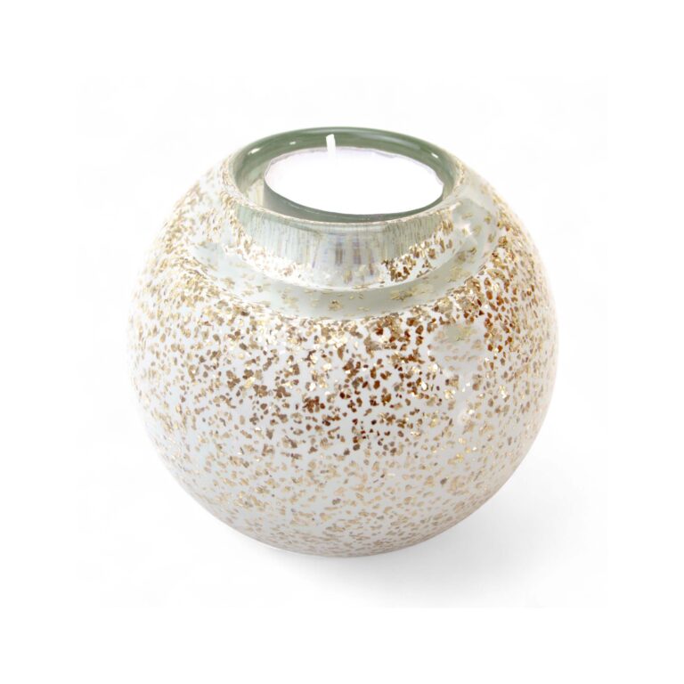 Tealight Urn | White Gold Dust | 250ml