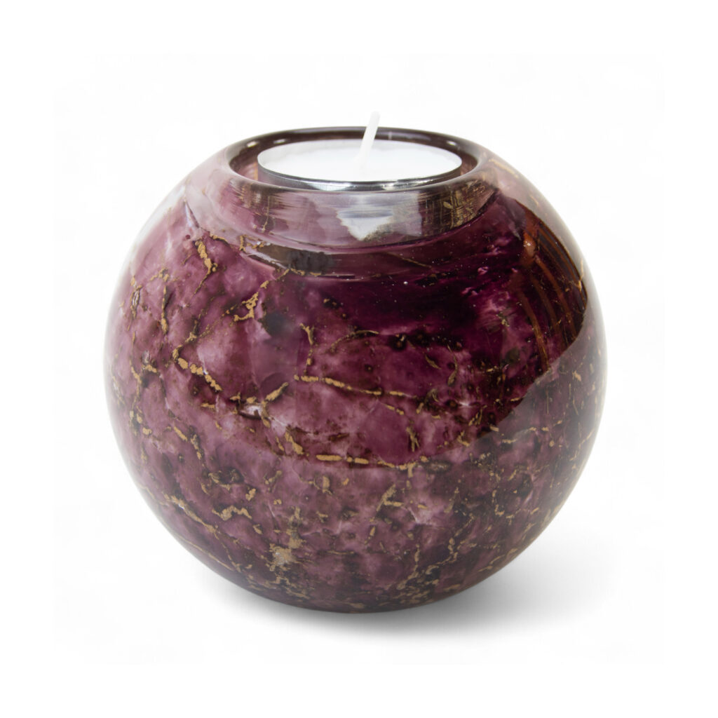 Tealight Urn | Purple & Gold | 250ml