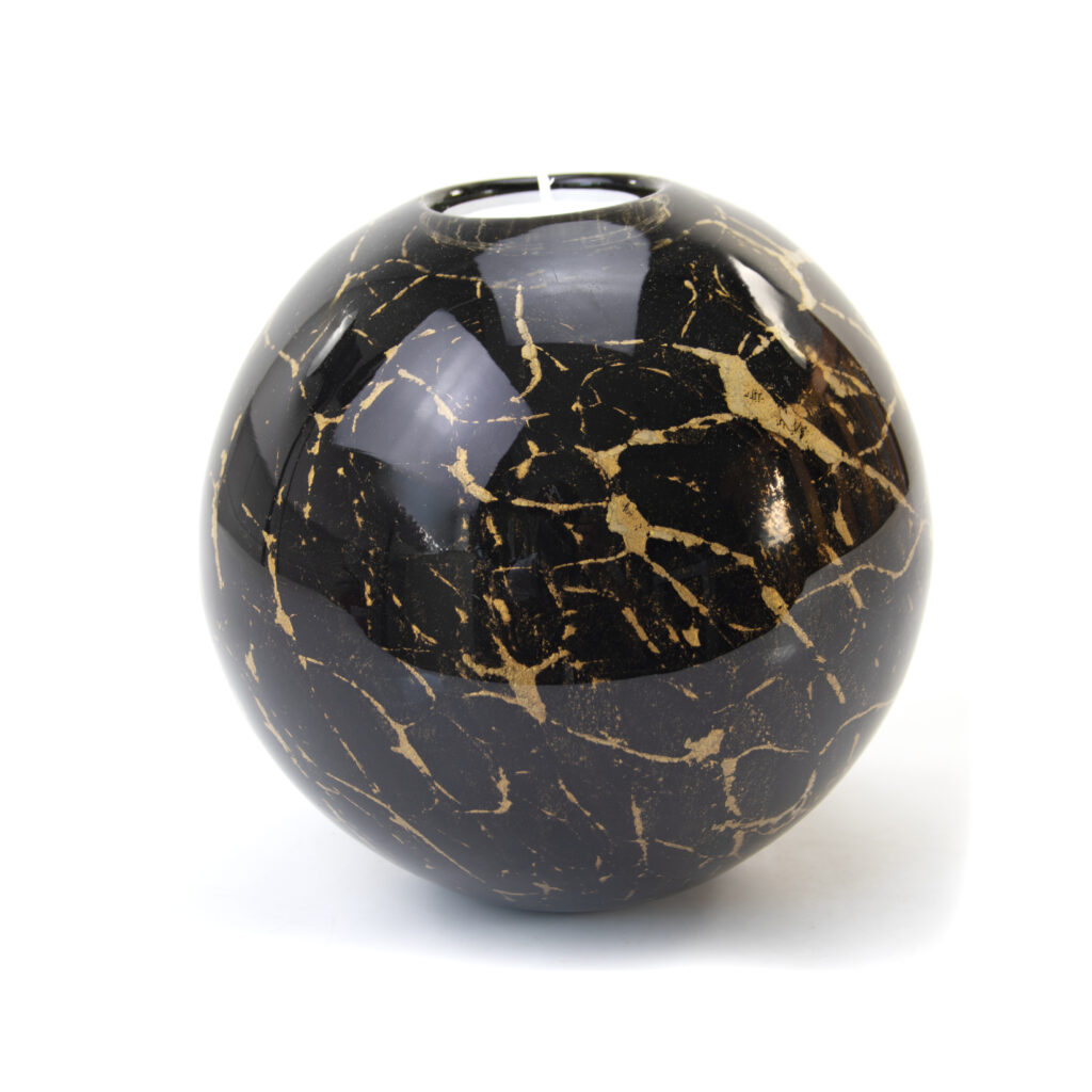 Tealight Urn Big | Black & Gold | 600ml