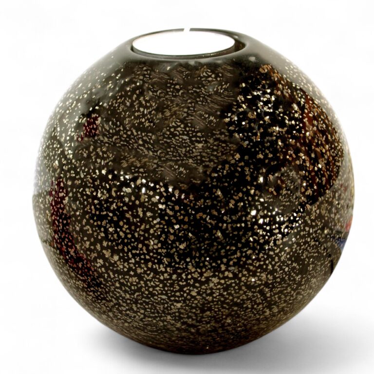 Tealight Urn Big | Black Gold Dust | 600ml