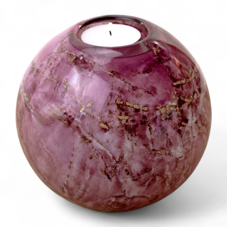 Tealight Urn Big | Purple & Gold | 600ml