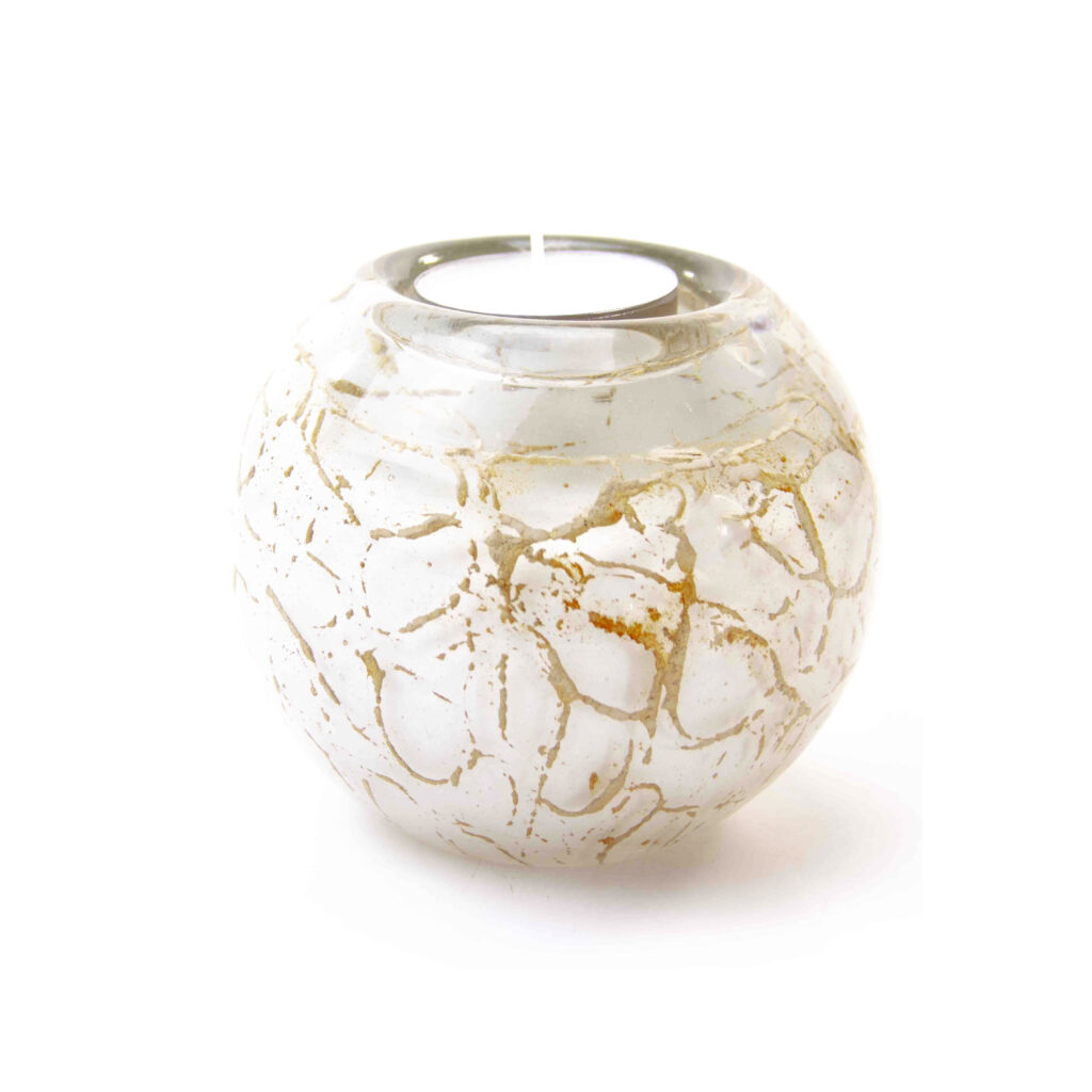 Tealight Urn | White & Gold | 250ml
