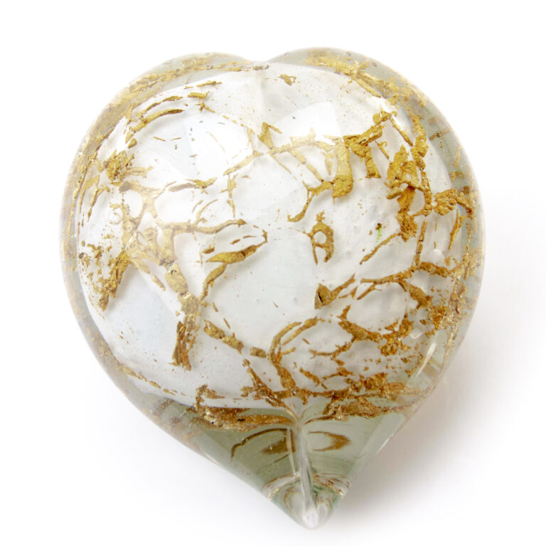 Heart Urn | White & Gold | 100ml
