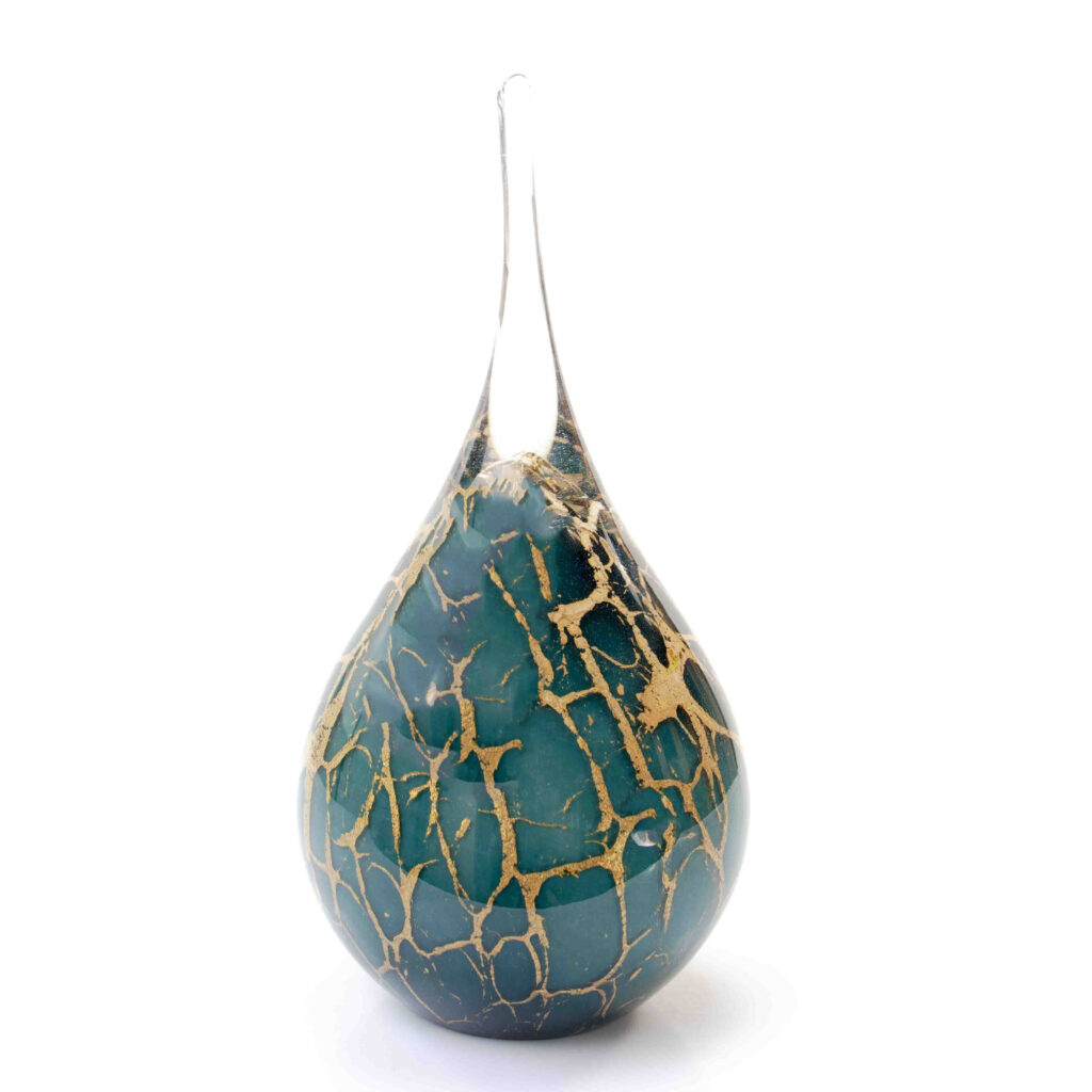 Drop Urn XL | Green & Gold | 1,2L
