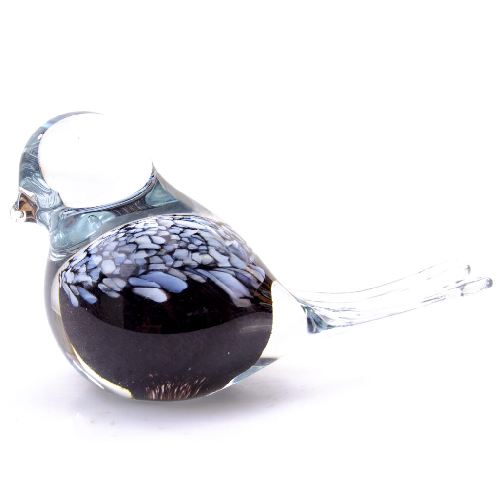 Bird Urn | Black & White Dots | 50ml