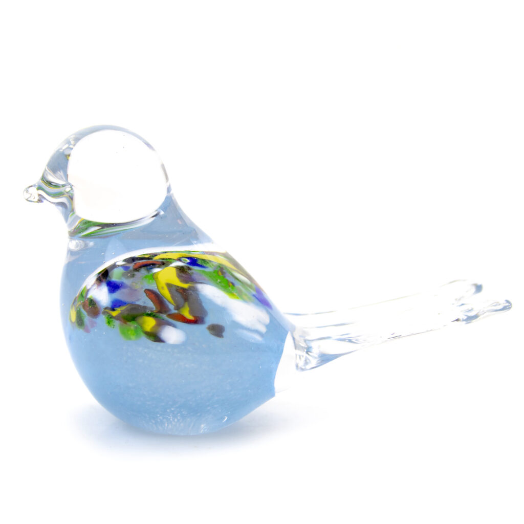 Bird Urn | Light Blue & Multicolors | 50ml