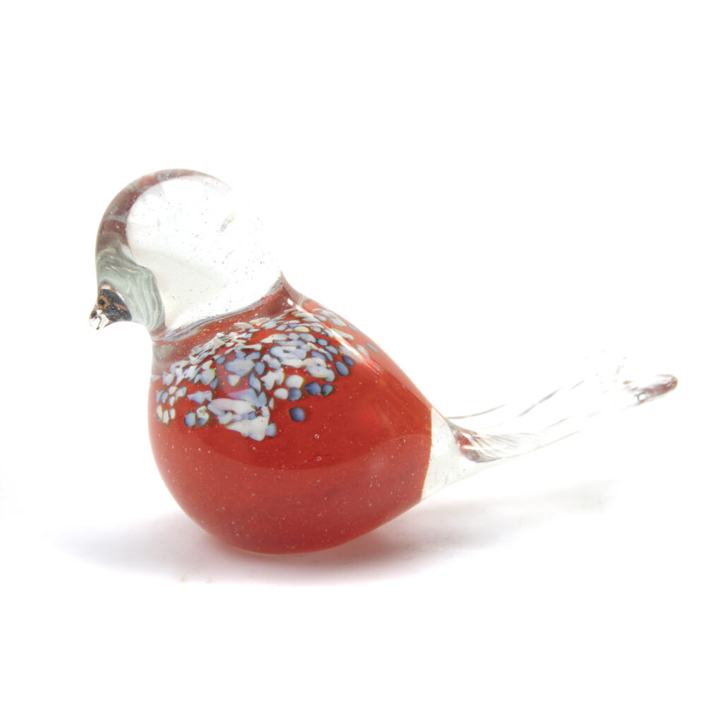Bird Urn | Red & White Dots | 50ml