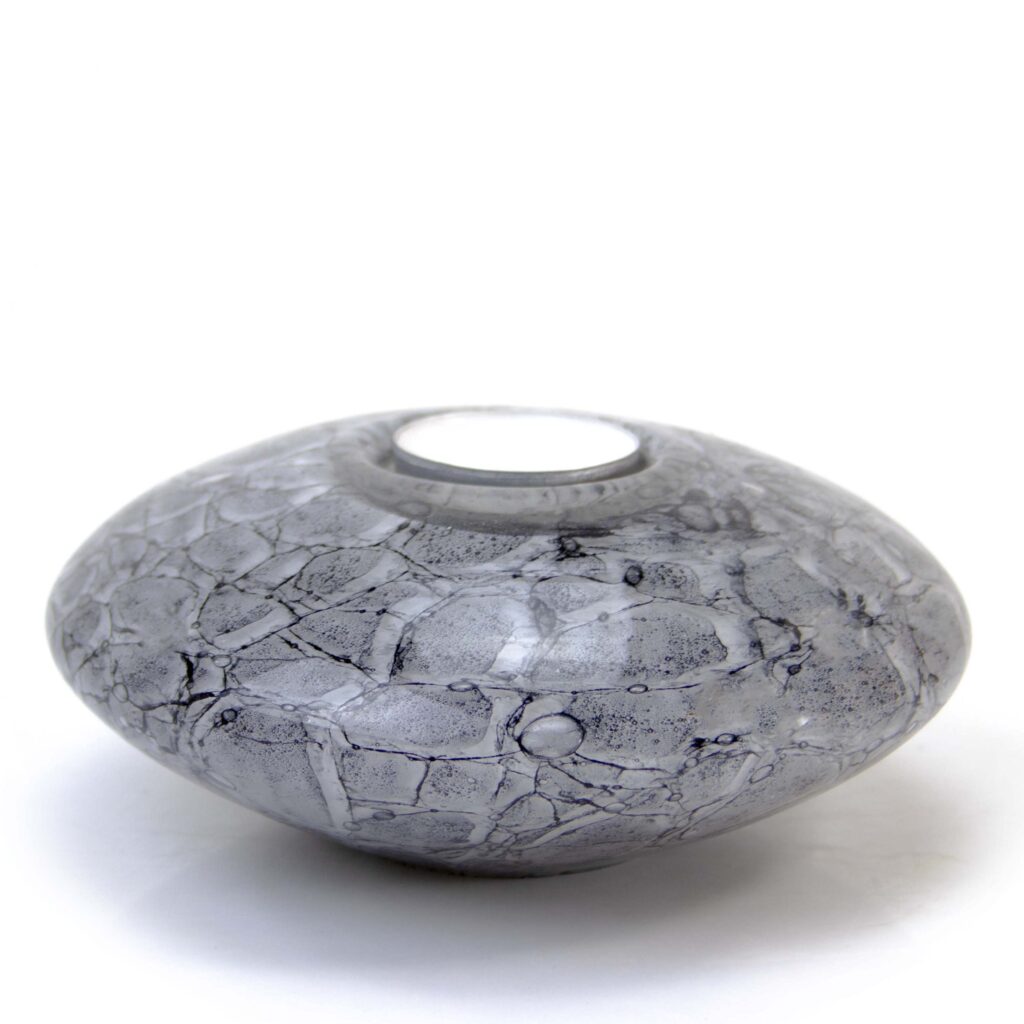 Disc Urn | Grey Marble | 400ml