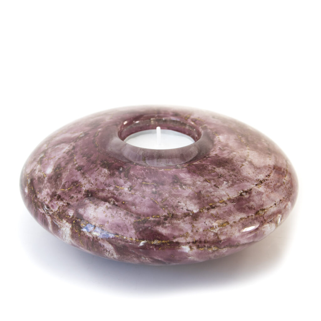 Disc Urn | Purple & Gold | 400ml
