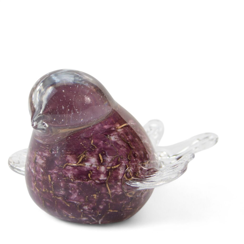 Bird Urn with Wings | Purple & Gold | 50ml