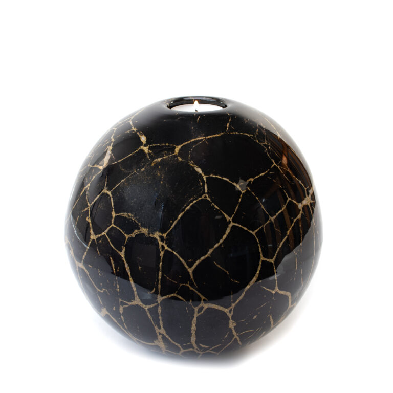 Tealight Urn XL | Black & Gold | 1,6L